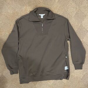 NWOT Athleta Cozy Karma Half Zip in Pyrite